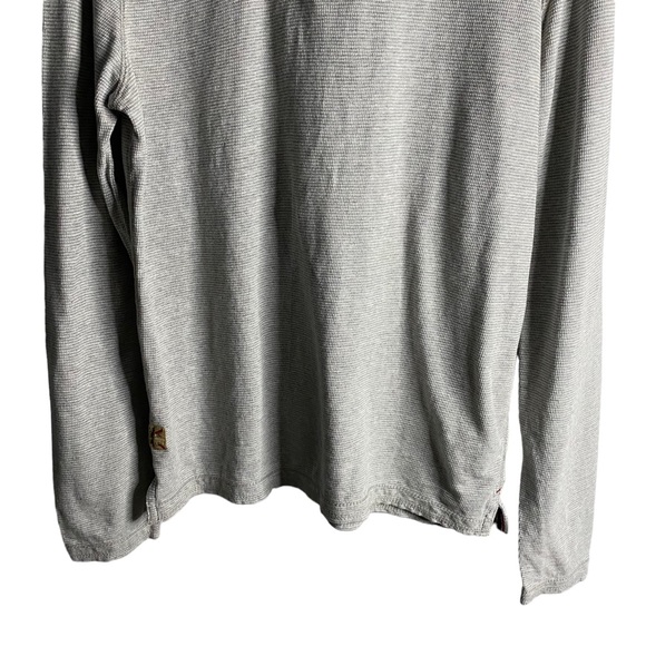 Next Men's Light Gray Henley 100% Cotton Sweatshirt Hoodie - Picture 3 of 7